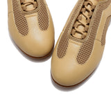 A - LD-8001-016-BEIGE LEATHER / MESH PRACTICE SHOE