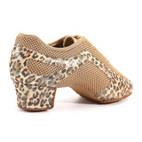 A8001-0960-LP Leopard Print/Mesh Practice/Teaching Shoe - Flex Split Sole