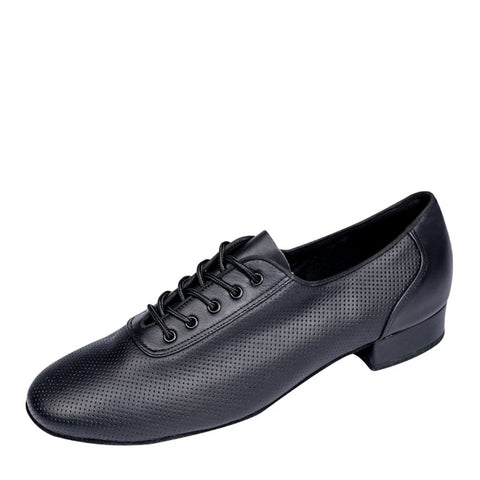 Stephanie Elite Men Dance Shoes E - 601111 Black Perforated Leather