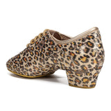 A1060-0960 Leopard Print Practice/Teaching Shoe - Flex Split Sole