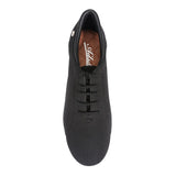A1017-18 BLACK CANVAS PRACTICE/TEACHING DANCE SHOE - FLEX SPLIT SOLE