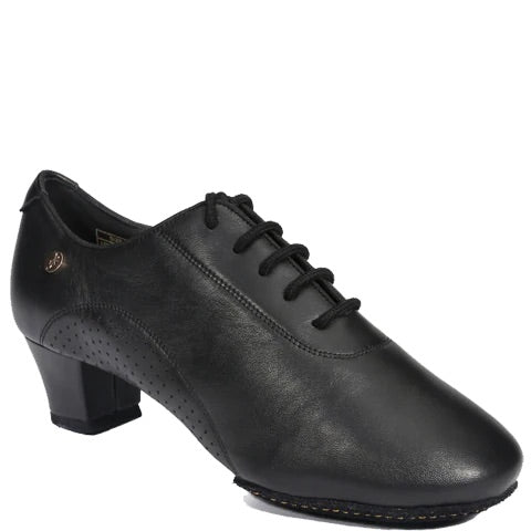 A-1002- 11 Black Leather Ballroom Practice Shoe - Flex Split Sole