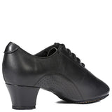 A-1002- 11 Black Leather Ballroom Practice Shoe - Flex Split Sole