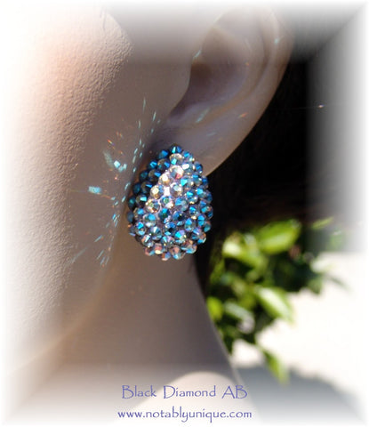 EJ 1287 Earring: Black Diamond AB