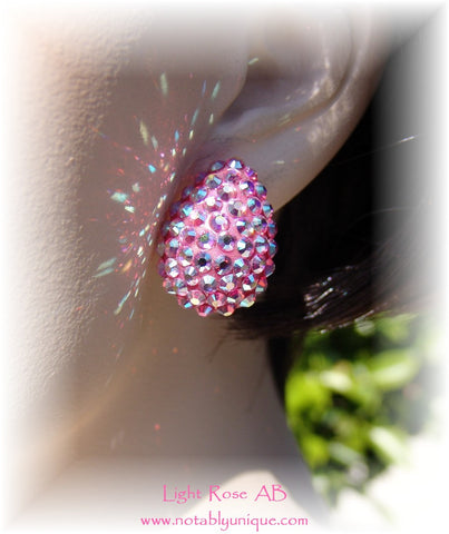 EJ 1287 Earring: Light Rose AB