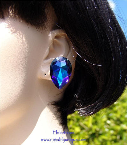 EJ 343 - B Pear Shape Earring: Heliotrope