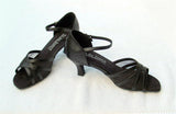 GO 4072 Black Simulated Leather / Mesh Open Toe Shoe