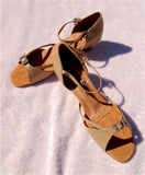 GO 7161 Tan Simulated Leather Latin Shoe