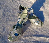 GO 4203 Silver & Silver Glitter Latin Shoe