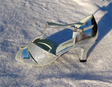 GO 4203 Silver & Silver Glitter Latin Shoe