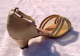 GO 7011 Tan Simulated Leather / Mesh Latin Shoe