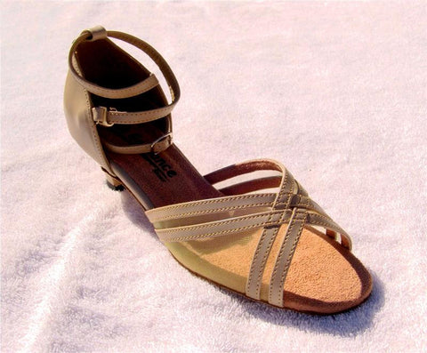 GO 7011 Tan Simulated Leather / Mesh Latin Shoe