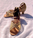 GO 7011 Tan Simulated Leather / Mesh Latin Shoe