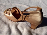 GO 7201 Tan Satin Latin Shoe