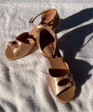 GO 7201 Tan Satin Latin Shoe