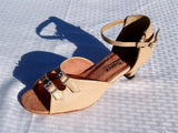GO 7201 TL  Tan Simulated Leather Latin Shoe