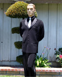 American Smooth Long Black Vest with Satin Lapels