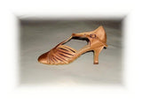 Stephanie 15015 - 65  "American Smooth"  Dark Tan Satin