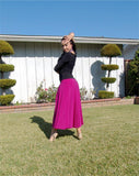 NUG 1010 Fuchsia American Smooth Skirt