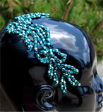 NUG T10354 Emerald & Emerald AB Stoned Venice Black Lace Appliqué