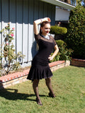 NUG 0010 Black Short Latin Skirt