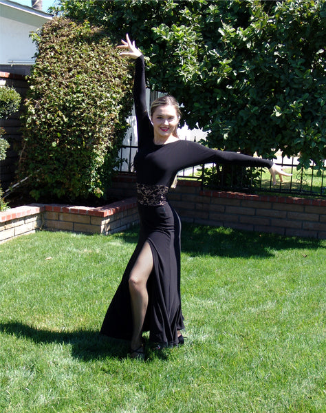 black dress dance NUG 00684 Black Standard/American Smooth Dress – Notably Unique
