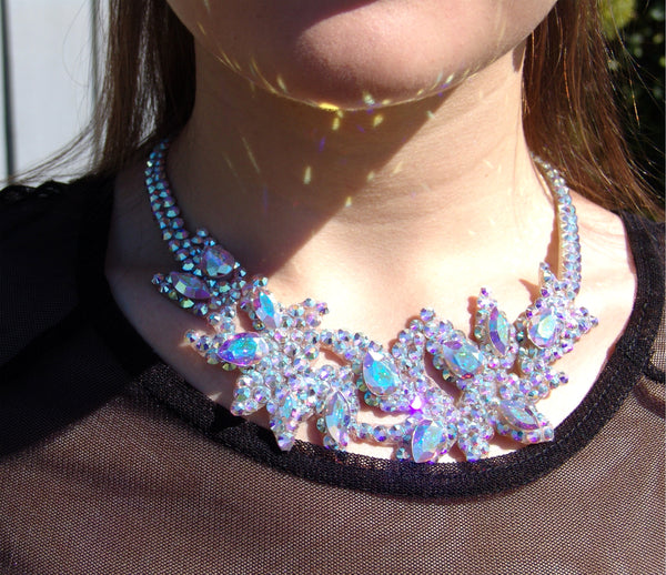 NUG - NC 11 008-15 Crystal Necklace: Aurora Borealis – Notably Unique