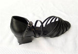 Stephanie Dance Shoes 16003 - 11X Black Leather / Two Way Strap