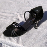 Aurora Borealis Custom Stoned Satin Shoes