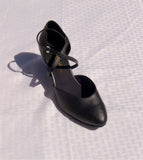 Stephanie Dance Shoes 15006 - 11 Black Leather X - Strap American Smooth Shoe