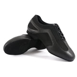 A - LD-8001-011 BLACK LEATHER / MESH PRACTICE SHOE