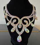 NUG GW Genevieve Aurora Borealis Crystal Necklace