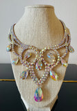 NUG GW Genevieve Aurora Borealis Crystal Necklace