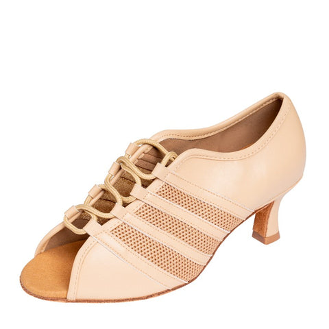 Stephanie 11009 - 51 Tan Leather / Tan Mesh Practice Shoe