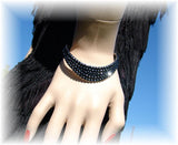 Bracelet 008 Pave' with Crystal stones: Hematite