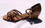 Stephanie Dance Shoes 16003 - 51X Tan Leather / Two Way Strap