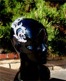 NUG T10106 Clear Stoned Venice Black Lace Appliqué