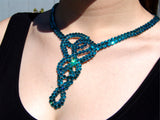NUG - NC 11 007 Crystal Necklace: Blue Zircon
