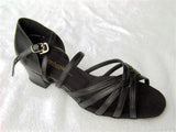 Stephanie Dance Shoes 16003 - 11X Black Leather / Two Way Strap
